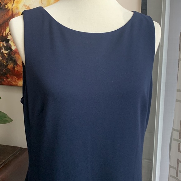 🎉Host Pick🎉 Gorgeous Calvin Klein Sleeveless Twilight Blue High Low Dress EUC - Picture 6 of 17